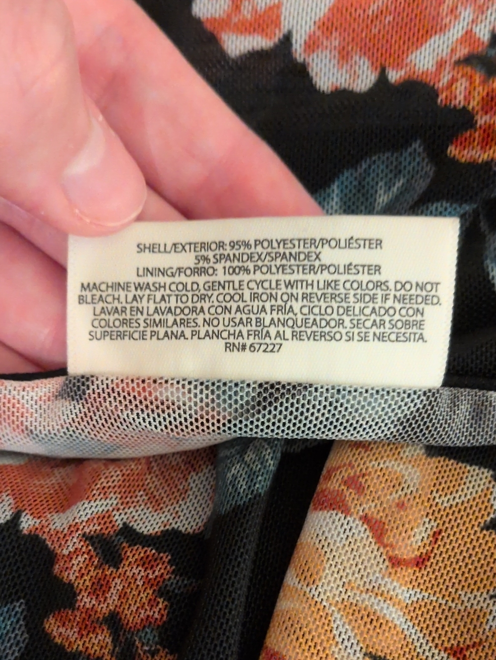 Bobbie Brooks Multicolor Floral Boho Blouse Size L - Picture 3 of 5